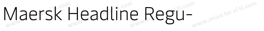 Maersk Headline Regu字体转换